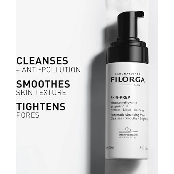 FILORGA SKIN PREP ENZYMATIC CLEANSING FOAM, Gesichtsreinigungsschaum für empfindliche Haut, 150 ml, mit natürlichen Inhaltsstoffen – Bild 2