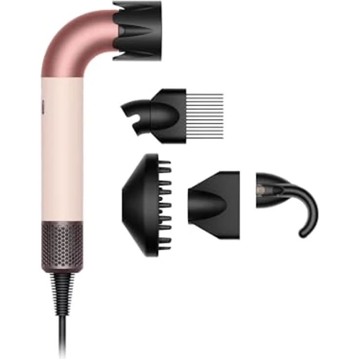Dyson Supersonic, Föhn mit 1700 Watt Leistung, Ionen-Technologie, 3 Gebläsestufen, 4 Wärmestufen, ergonomisches Design, schwarz – Bild 2