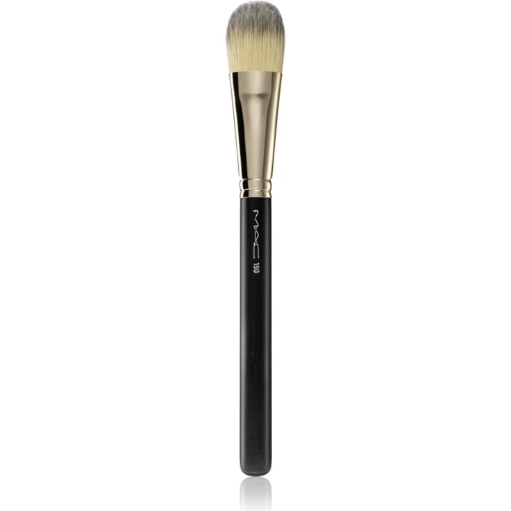 MAC Cosmetics Brush 190 Synthetic Foundation Brush, flacher Make-up-Pinsel für cremige Produkte, synthetische Fasern, 1 St.