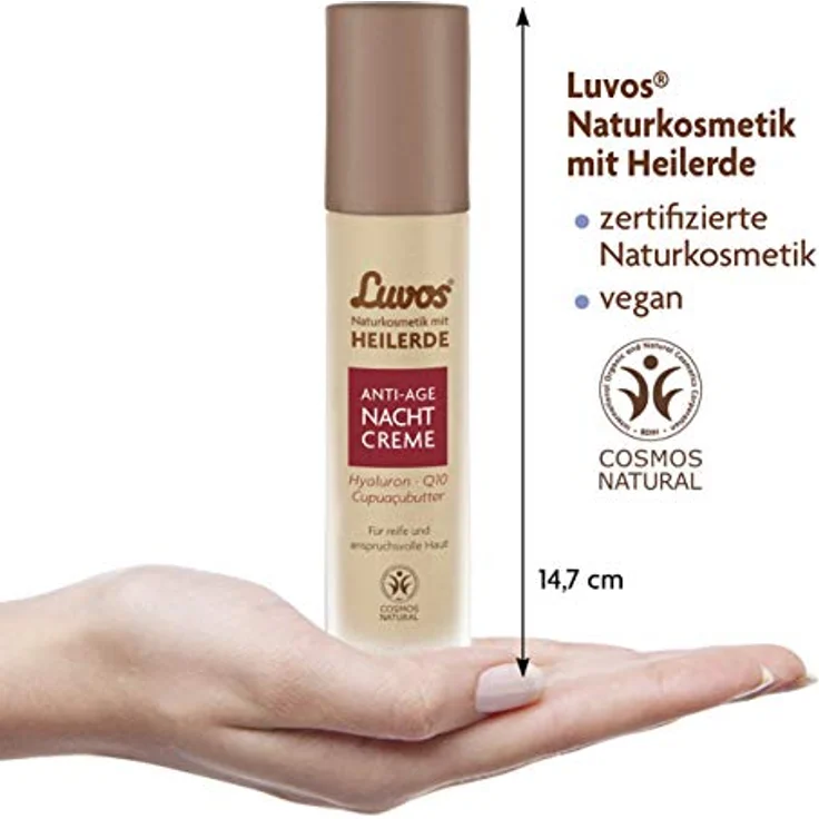 Luvos Naturkosmetik Gesichtscreme Anti-Age Nachtcreme Nachtcreme 50 ml mit hautverjüngernder Wirkung – Bild 4