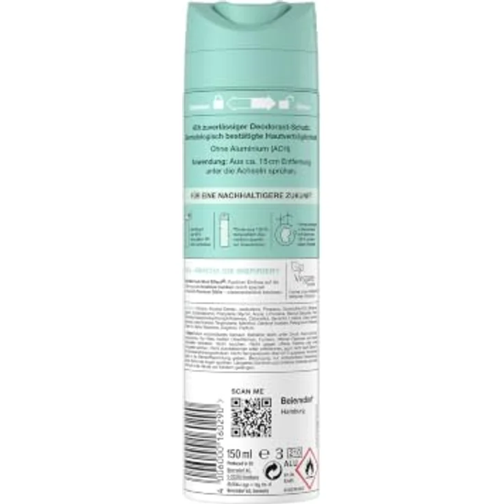 8x4 Deodorant Nr. 7 Fresh Lime, 150 ml Spray mit 48h Schutz, vegan, frisch-fruchtiger Zitrusduft – Bild 7