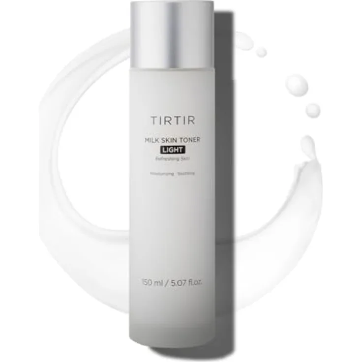 TIRTIR Milk Skin Toner Light, Feuchtigkeitstonikum für unreine Haut, 150 ml – Reinigt, tonisiert und beruhigt