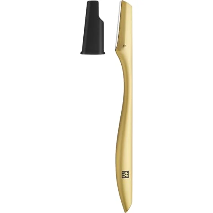 Zwilling Beauty Dermaplaning-Rasierer für das Gesicht, 2-in-1 mit Präzisionskappe und Edelstahlklingen, gold – Bild 1