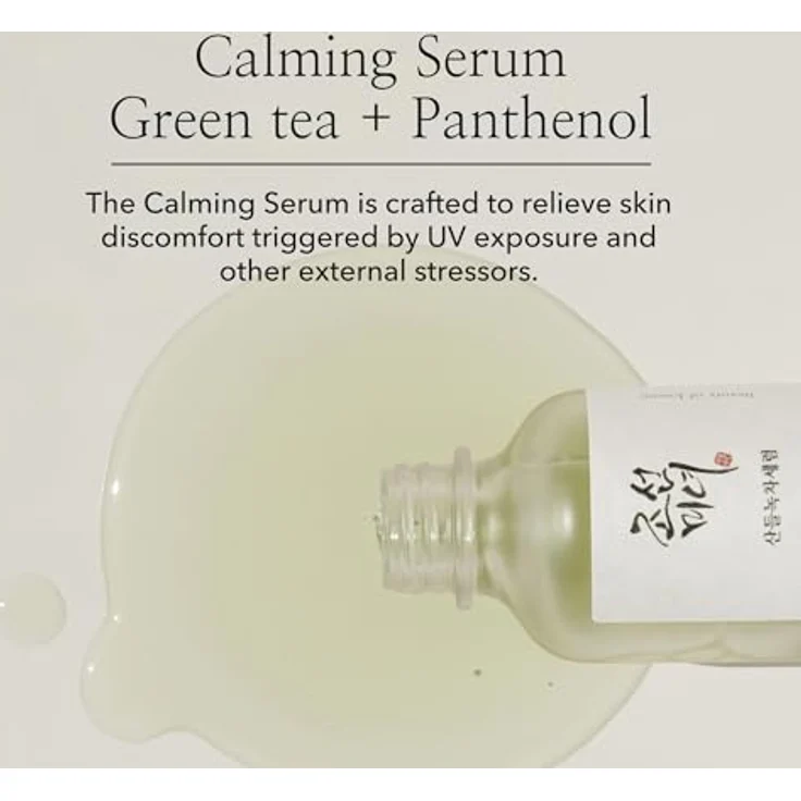 Beauty of Joseon Calming Serum Green Tea + Panthenol, Feuchtigkeitsserum für Damen, 30 ml - beruhigende Wirkung, verbessert die Hautelastizität und schützt die Hautbarriere – Bild 5