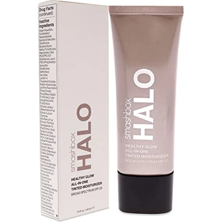 SmashBox Halo Healthy Glow All-in-One getönte Feuchtigkeitscreme LSF 25 - Light Medium For Women 40 ml Foundation – Bild 3