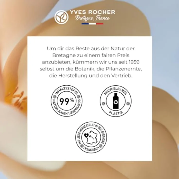 Yves Rocher Monoi de Tahiti, multifunktionales Trockenöl für Körper und Haar, 125 ml, nährt und regeneriert mit 98% natürlichen Inhaltsstoffen – Bild 6