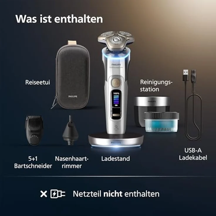 Philips Rasierapparat Shaver Series i9000 Prestige Ultra, SkinIQ Pro ...