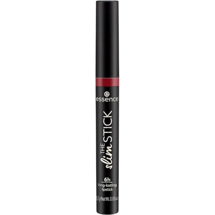 essence cosmetics THE slim STICK Lippenstift Nr. 107 Rot langanhaltend pflegend Expressergebnis farbintensiv matt vegan 1er Pack (1.7g) – Bild 2