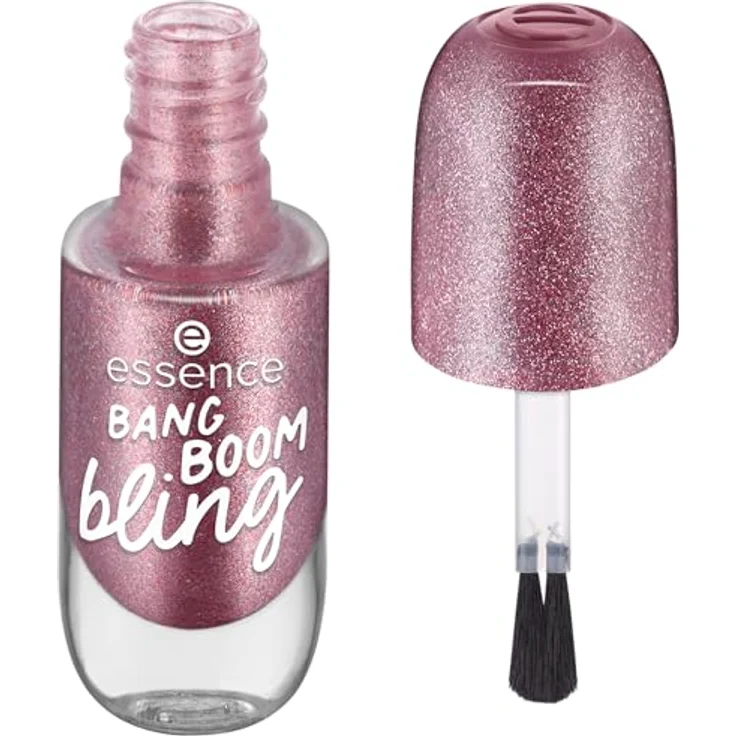 essence cosmetics gel nail colour, Gellack, Nagellack, Nr. 11 BANG BOOM bling, violett, langanhaltend, farbintensiv, gelig, glänzend, glitzernd, ohne Aceton, vegan, Mikroplastik Partikel frei (8ml) – Bild 2