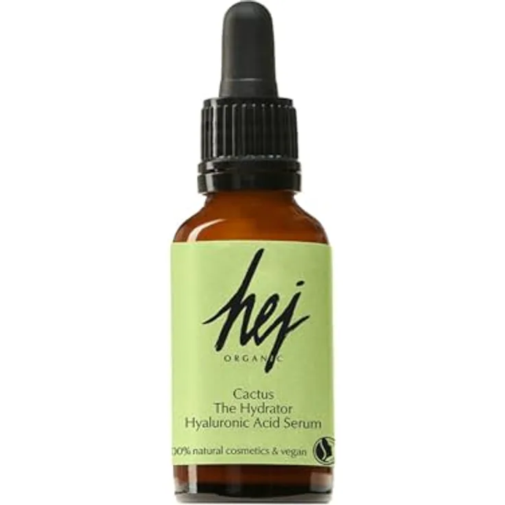 HEJ ORGANIC Hyaluronic Acid Serum Cactus (30 ml) mit 2% Hyaluronsäure für strahlenden Teint, intensive Feuchtigkeit & antioxidativer Schutz | Naturkosmetik, schnell einziehend, 100% vegan