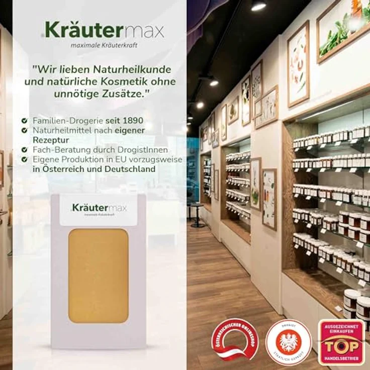 Kräutermax Propolis Pflanzenöl Seife 1 x 100 g, Handseife mit natürlichen Inhaltsstoffen und rückfettender Wirkung – Bild 5