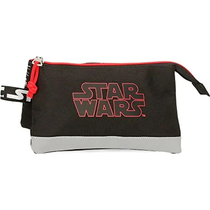 Star Wars Space Mission Federmäppchen, dreifach, Schwarz, 22 x 12 x 5 cm, Polyester