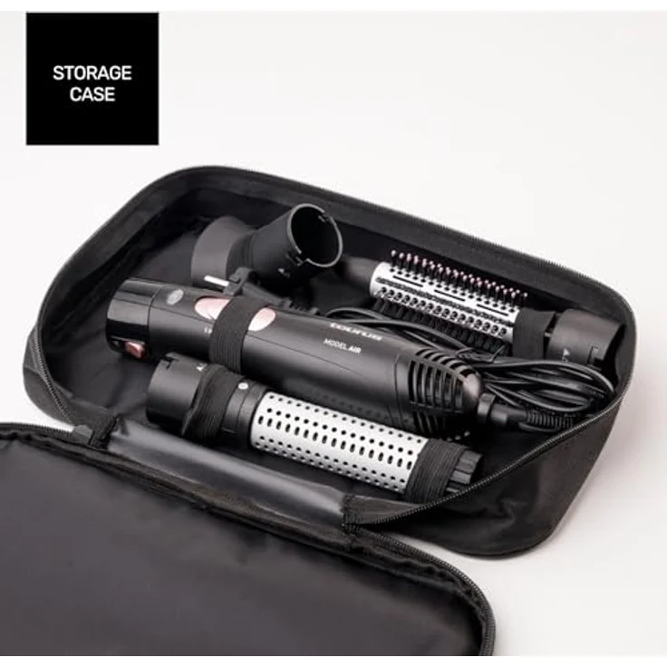 Taurus Haarformer Model Air, Föhn mit 1200 W, 3 Temperatureinstellungen und 3 Aufsätzen, inklusive Aufbewahrungstasche – Bild 6