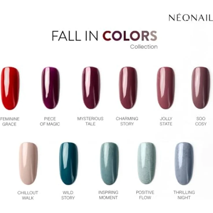 NÉONAIL UV Nagellack Mysterious Tale, 7,2 ml, stark pigmentierter roter Gel-Nagellack für bis zu 21 Tage Haltbarkeit – Bild 4
