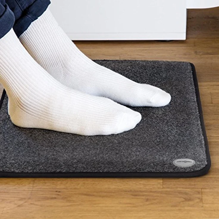 Magic Carpet DX Heizteppich, 40x60 cm, 75W, in drei Temperaturstufen, waschbarer Bezug, Anti-Rutsch-Beschichtung, Kabelfernbedienung, anthrazit – Bild 6