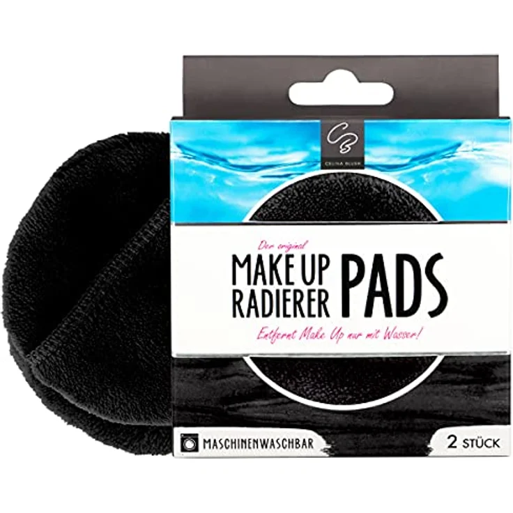 Der original MakeUp Radierer | Microfaser Abschminktuch (PAD | 2 Stück, Schwarz) – Bild 1