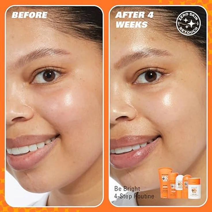 Revolution Skincare Be Bright Vitamin C & Peptides Brightening Moisturiser, aufhellende Gesichtscreme mit Peptiden, 50 ml, alkoholfrei, vegan, dermatologisch getestet – Bild 4