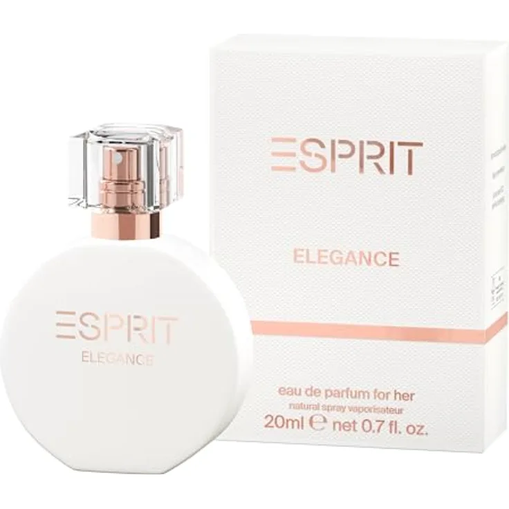 ESPRIT ELEGANCE, Damen Parfüm 20ml mit Bergamotte, Jasmin & Vanille, Eau de Parfum für weibliche Leichtigkeit, fruchtig, floral & musky, ohne tierische Inhaltsstoffe