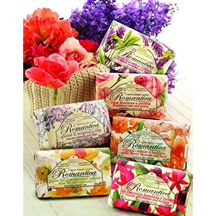 Nesti Dante Seife ROMANTICA Rose & Peony 250 g für Alle Hauttypen geeignet – Bild 4