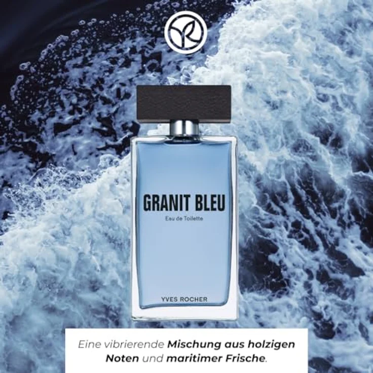 Yves Rocher GRANIT BLEU Eau de Toilette - Herrenduft mit Bergamotte, Bretonischer Alge und Sandvetiver - Inspiriert von der Kraft des Ozeans - 100 ml – Bild 2