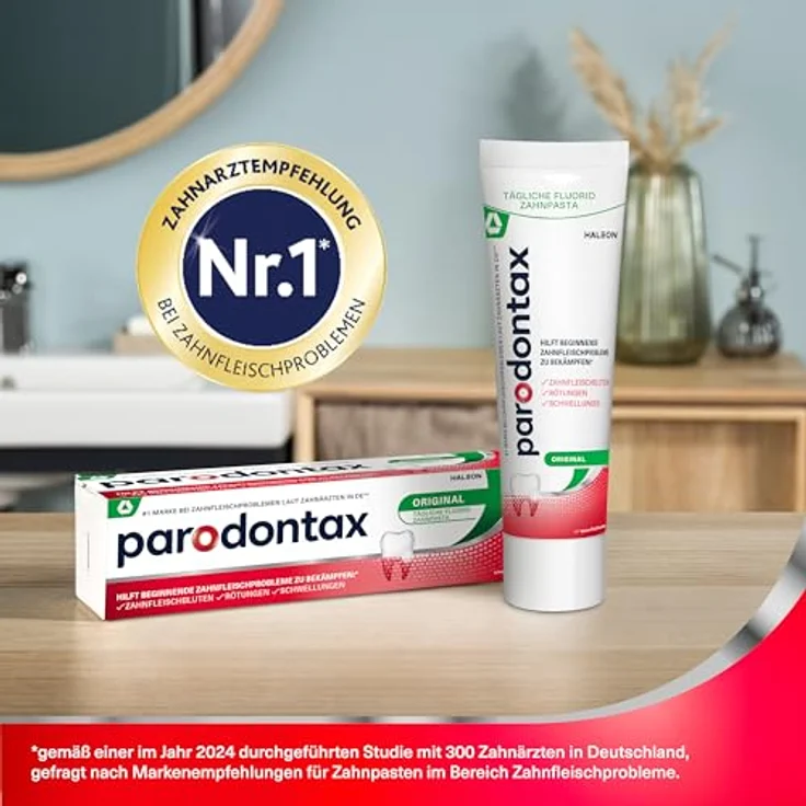 Parodontax Original Zahncreme, effektive Zahnpasta zur Plaque-Entfernung, 100 ml – Bild 8