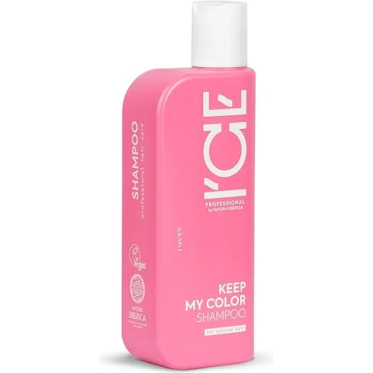 Natura Siberica ICE KEEP MY COLOR Shampoo, 250ml, zum Schutz vor Farbverblassen mit UV-Schutz und Bio-Himbeerextrakt – Bild 2