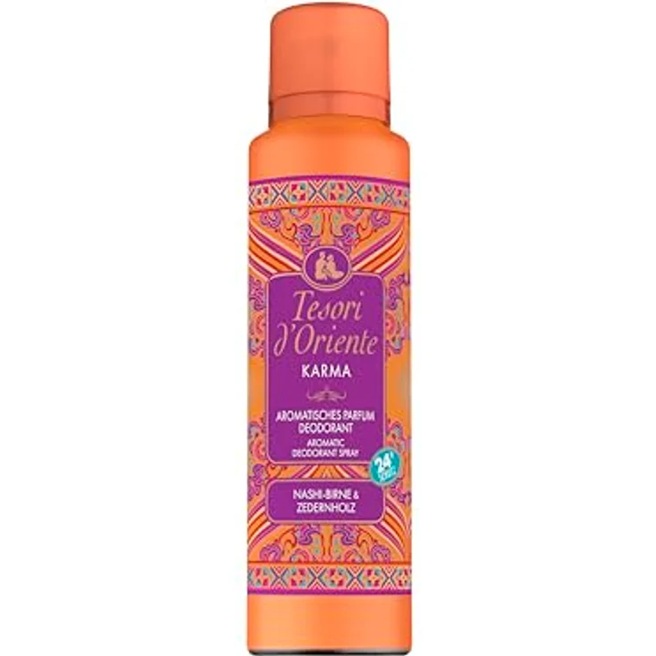Tesori d'Oriente Aromatisches Parfum Deodorant "Karma", mit Nashi-Birne & Zedernholz, 24h Schutz, 150ml – Bild 1