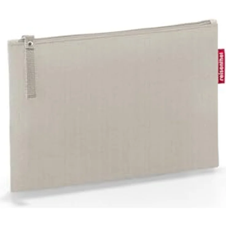reisenthel case 1 Herringbone Sand, Universeller kosmetische Organizer mit wasserabweisendem Polyester und Reißverschluss 24 x 17 cm – Bild 1