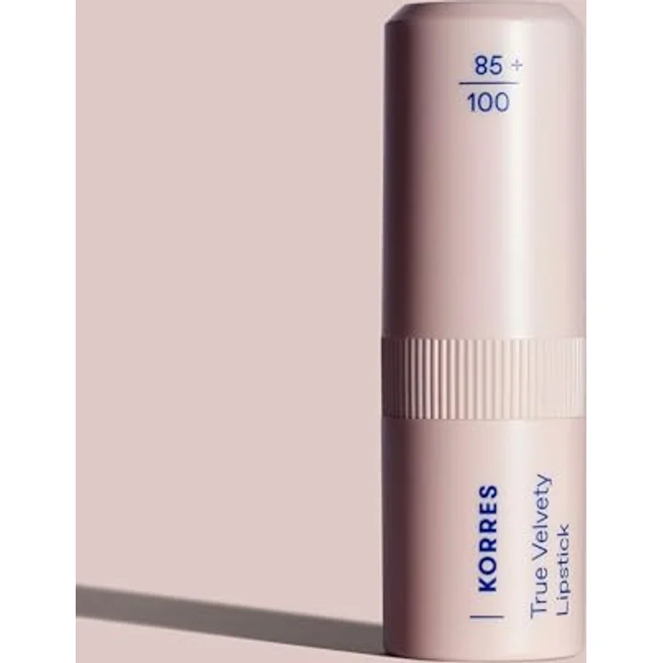 KORRES True Velvety Lipstick Nude Pink 13, nudefarbener Lippenstift mit intensiver Farbe, cremiger Textur und semi-mattem Finish, vegan, 3g – Bild 5