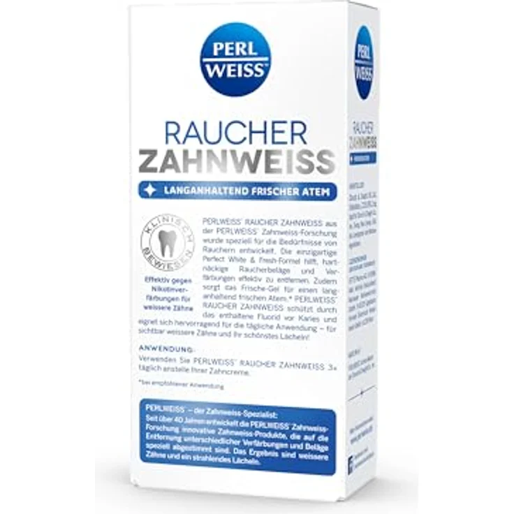 Perlweiss Raucher Zahnweiss 50 ml mit Whitening-Effekt für weißere Zähne – Bild 4