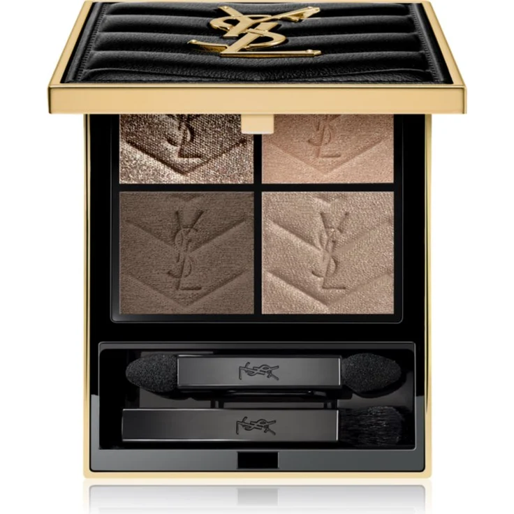 Yves Saint Laurent Couture Mini Clutch Lidschattenpalette, 4 g, 100 Stora Dolls, mit reichhaltigen Pigmenten und Spiegel