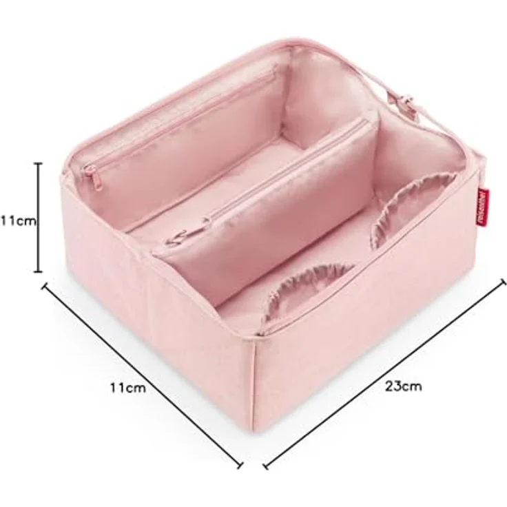 REISENTHEL® Beautycase fold case twist blush, Boxy Cosmetic-Case mit 1.5 L Volumen, wasserabweisend, praktischer Reißverschluss-Trageriemen – Bild 8