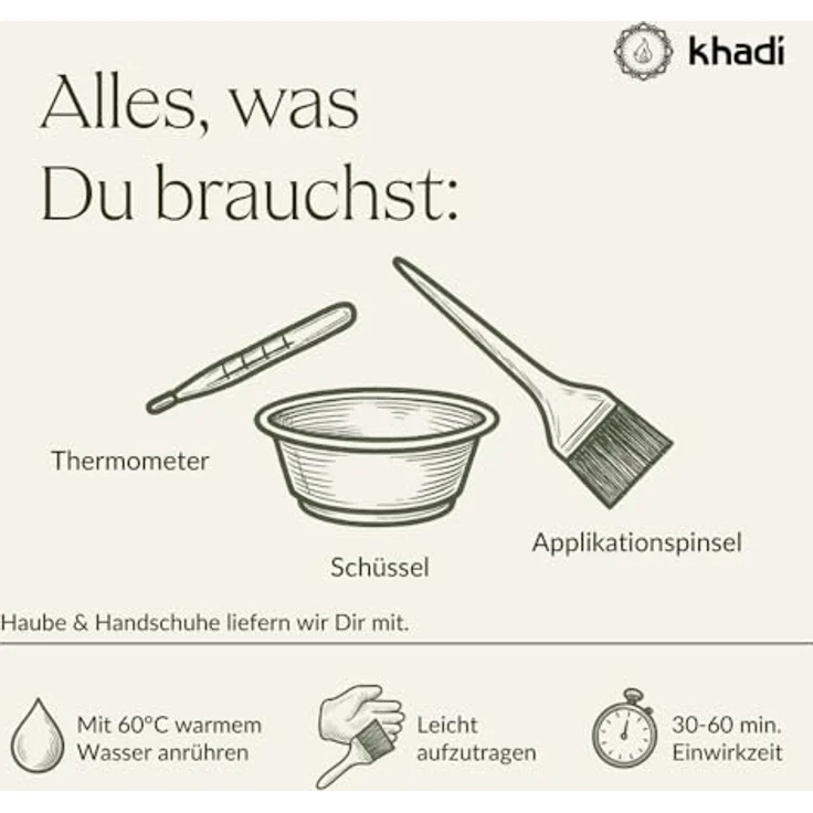 khadi Pflanzenhaarfarbe Sonnenblond 100g I Haarfarbe für warmes, sommerliches Blond I Naturhaarfarbe 100% pflanzlich – Bild 6