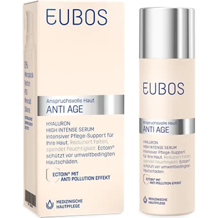 Eubos ANTI AGE Hyaluron High Intense Serum, Reduziert Falten, Strafft und spendet Feuchtigkeit, 30ml – Bild 1
