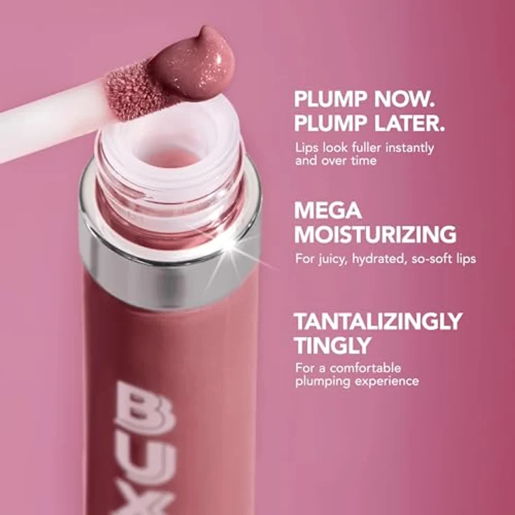 Buxom FULL-ON™ PLUMPING LIP POLISH GLOSS Volumen Lipgloss, Farbton Brandi, 4,45 ml, veganer Hochglanz-Lipgloss für pralle Lippen – Bild 7