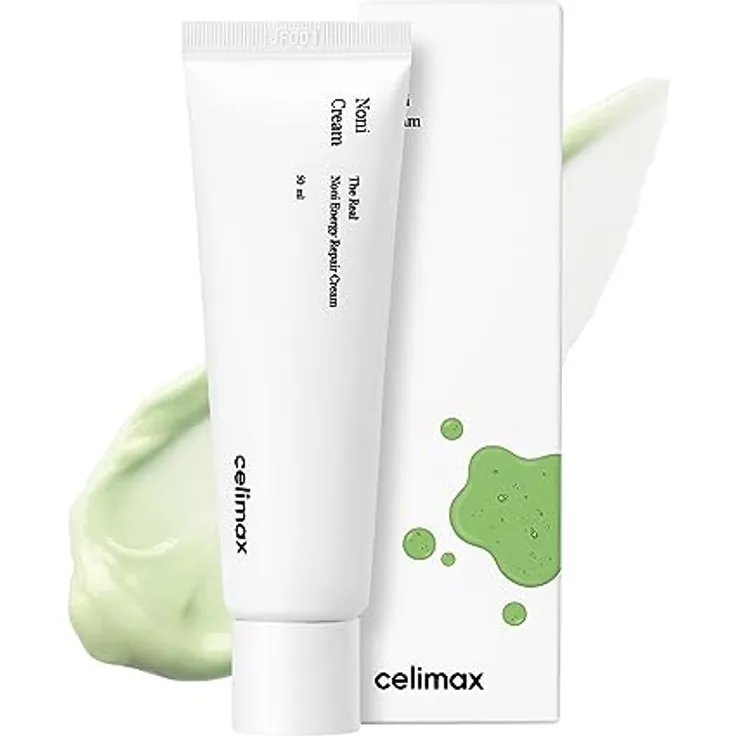 Celimax The Real Noni Energy Repair Cream 50 ml - Feuchtigkeitscreme mit 55% Noni-Superfood-Extrakt - Rosmarinduft - Für empfindliche Haut - Korean Skincare