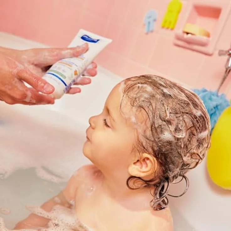 Mustela Creme Shampoo 200 ml, entwirrend und nährstoffreich mit Bio-Sheabutter und Bio-Avocadoöl – Bild 3