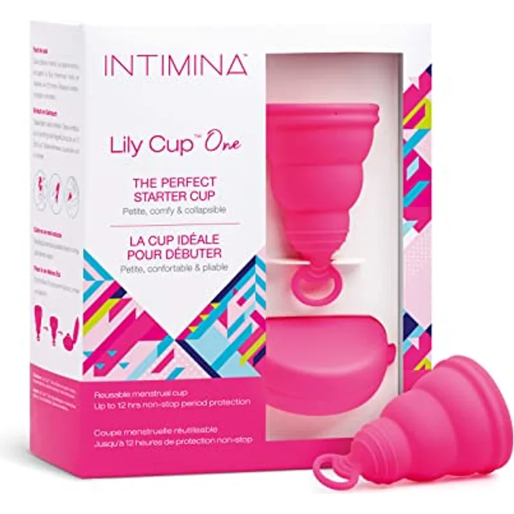 Intimina Lily Cup One, Menstruationstasse 20 ml, umweltfreundlich und hypoallergen, für Sport und Schwimmen geeignet