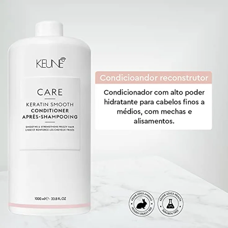 Keune Care Keratin Smooth Conditioner 1000ml, Hair Conditioner for Normal, Dry, Frizzing, Tangling Hair – Bild 3