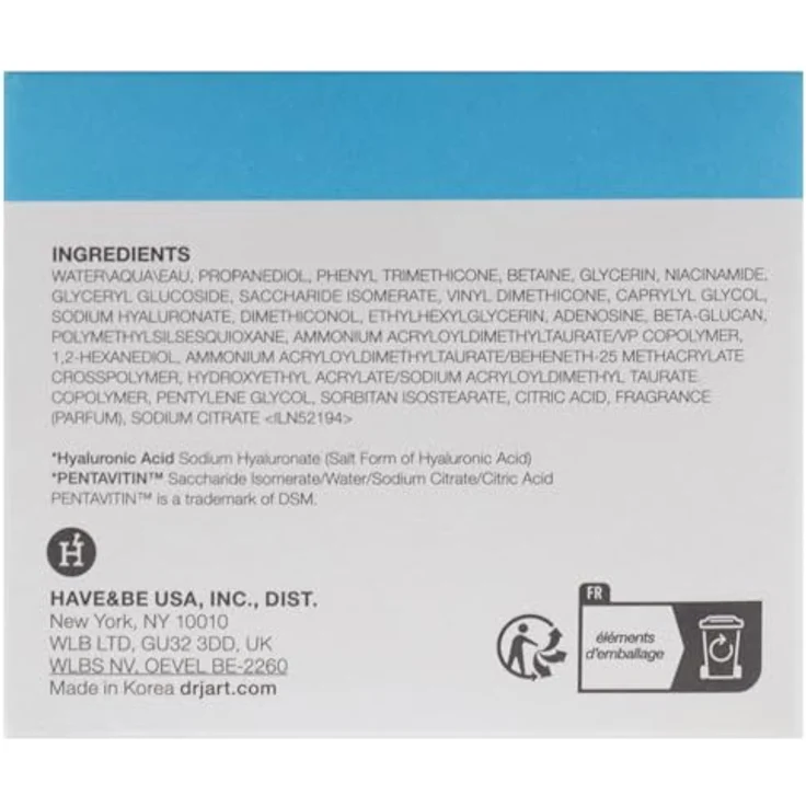Dr. Jart+ Vital Hydra Solution™ Hydro Plump Water Cream, Gesichtscreme mit Hyaluronsäure, 50 ml, für intensive Feuchtigkeit und schnell einziehende Pflege – Bild 7