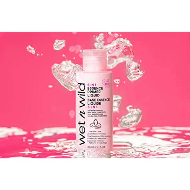 Wet n Wild 5-in-1 Essence, flüssiger Make-up Primer, 65 ml, vegan, glättet die Haut, erhöht den Halt des Make-ups – Bild 3