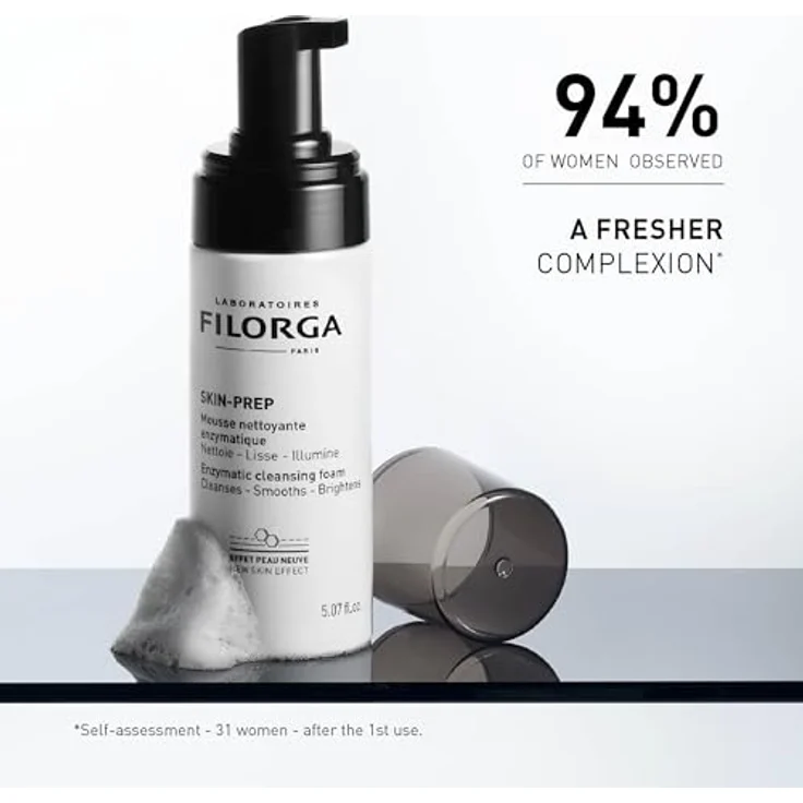 FILORGA SKIN PREP ENZYMATIC CLEANSING FOAM, Gesichtsreinigungsschaum für empfindliche Haut, 150 ml, mit natürlichen Inhaltsstoffen – Bild 3