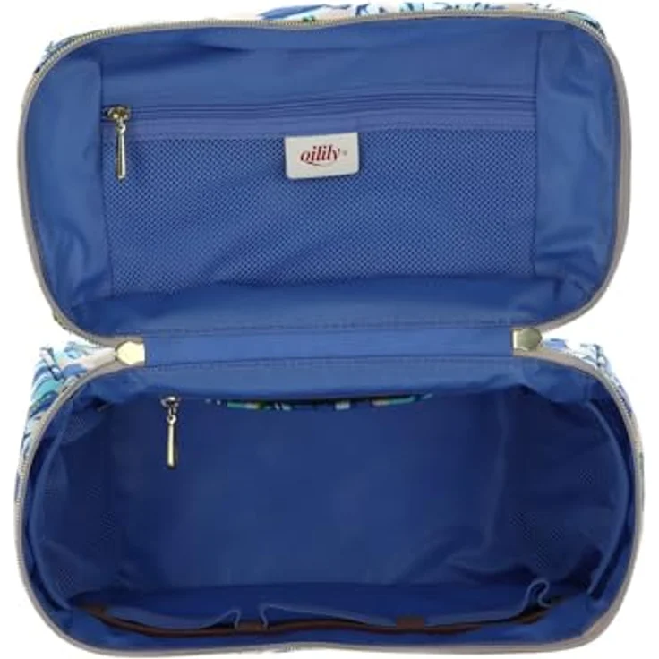Oilily Tulipy Coco Beautycase, 27 cm, creme brulee, 100% Polyester, praktische Aufbewahrung für Kosmetik – Bild 4