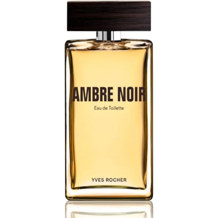 Yves Rocher AMBRE NOIR Eau de Toilette 100 ml | Sinnlich-elegantes Herren Parfüm mit intensiv-holziger Duftnote