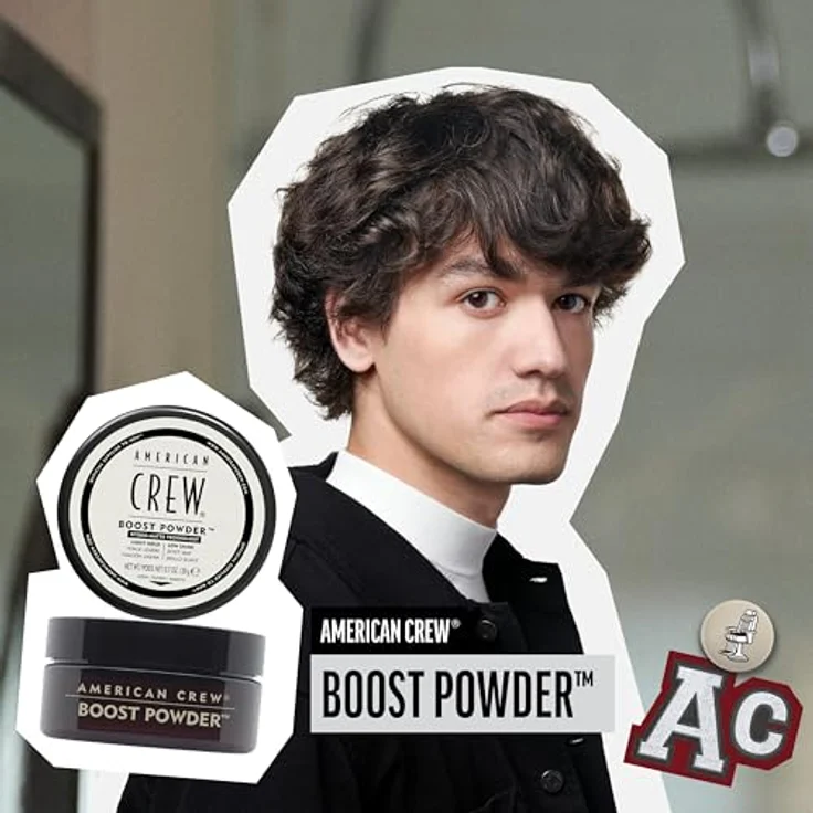 AMERICAN CREW Classic Boost Powder, 20 g, Volumenpuder für Männer mit mittlerem Halt, für dichteres Haar und mattes Finish – Bild 5