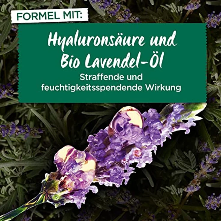 Garnier Bio Lavendel 2-in-1 Anti-Aging Serum Crème mit Hyaluronsäure Anti-Aging Gesichtsserum 50 ml Damen – Bild 3
