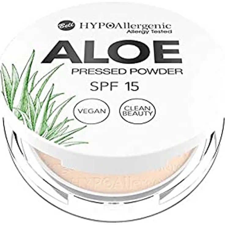 Bell Hypoallergenes Aloe Pressed Face Powder 04 Honey LSF15 Vegan 5g