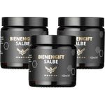 maorika Bienengiftsalbe mit Manukaöl, hochdosierte Bienengiftcreme mit Kühlung, Shea Butter, Eukalyptus & Aloe Vera, 3x 100ml Sparpaket