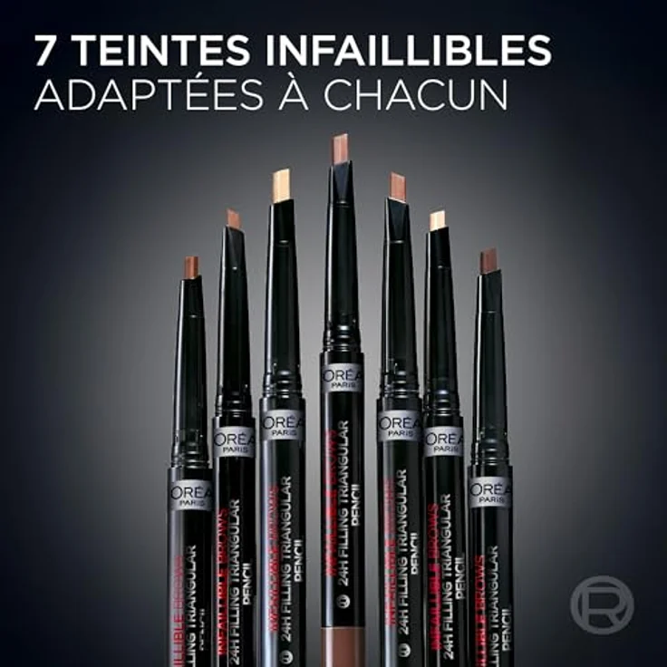 L’Oréal Paris Infaillible Brows 24h Brow Filling Triangular Pencil, Augenbrauenstift mit herausdrehbarer Spitze, 1 ml - AUBURN – Bild 7