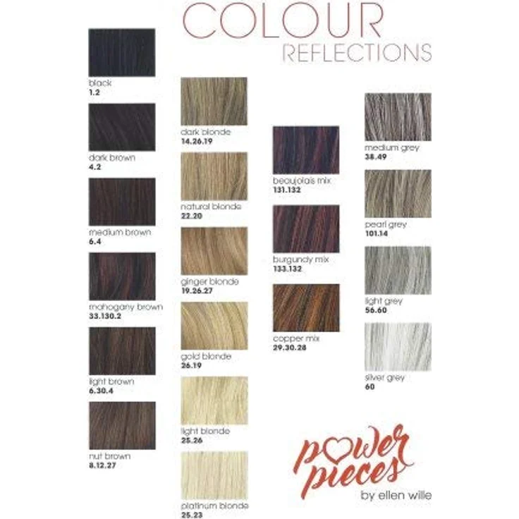 Ellen Wille Power Pieces Haarteil, gewellte Zopfverlängerung in Wine Natural Blonde, 35 cm Länge aus hochwertigem Synthetikhaar – Bild 3